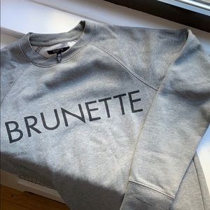 NEVER WORN— Brunette the Label Sweatshirt, Small
